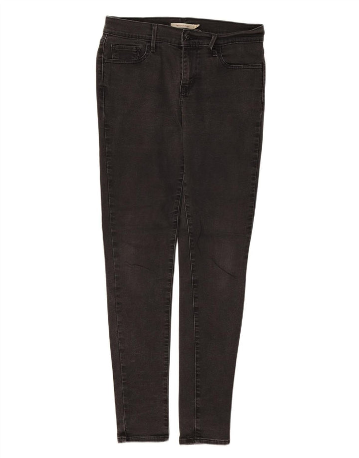 LEVI'S Womens 710 Super Skinny Jeans W29 L30 Black Polyester