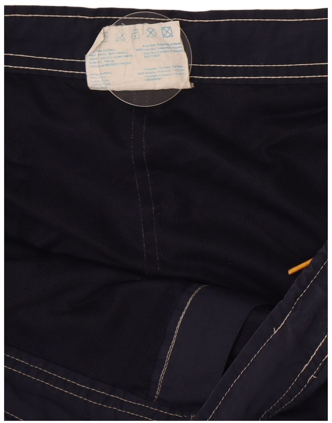 Pantaloncini da bagno da uomo Champion Large blu navy color block in poliammide