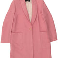 Cappotto Zara Donna UK 10 Small Rosa Viscosa