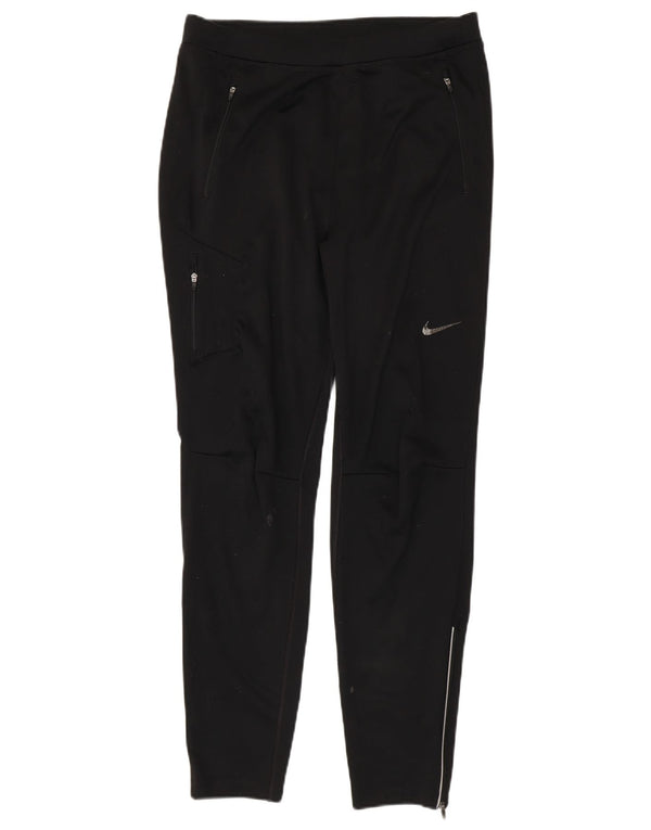 Pantaloni della tuta da donna Nike UK 14 Large Nero Poliestere