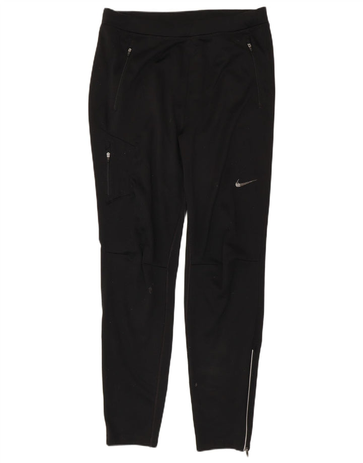 Pantaloni della tuta da donna Nike UK 14 Large Nero Poliestere