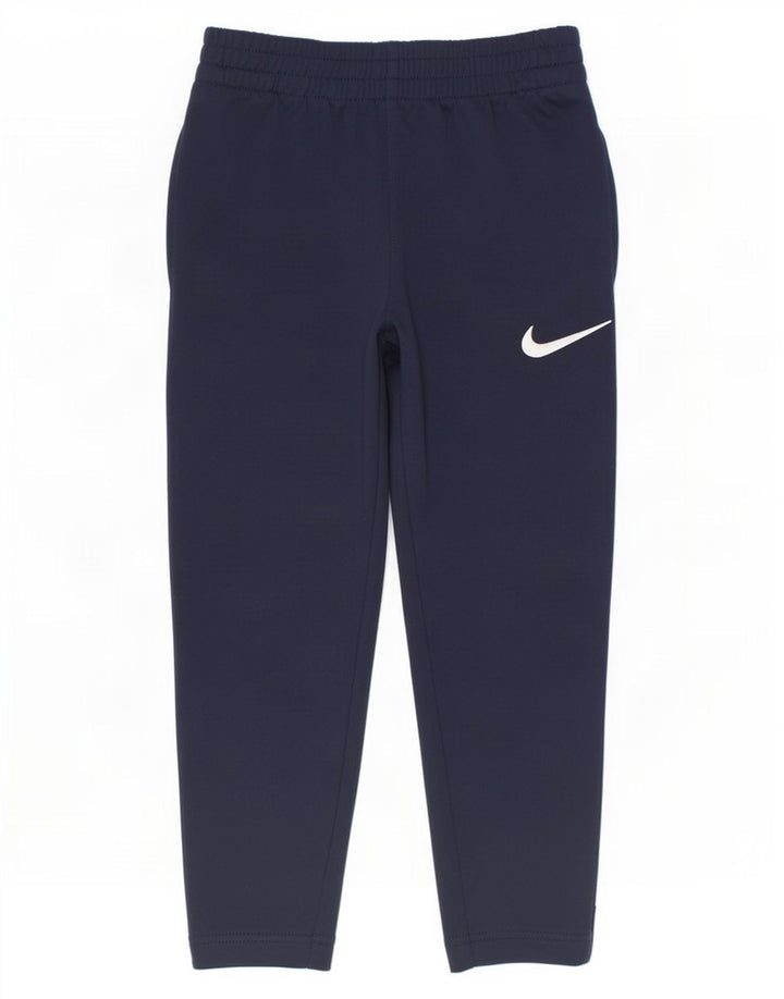 Pantaloni della tuta da ragazzo Nike 4-5 anni Small Blu Navy Colourblock