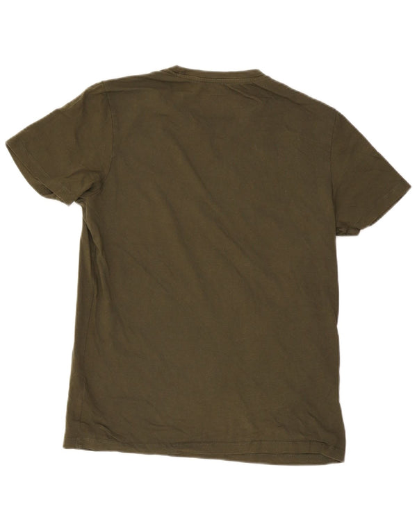 T-shirt grafica da uomo Jack & Jones Top in cotone kaki medio