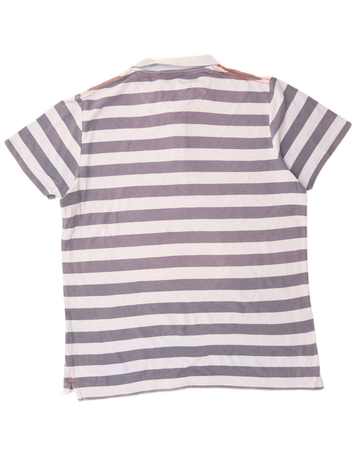 Polo da uomo FAT FACE XL in cotone a righe blu