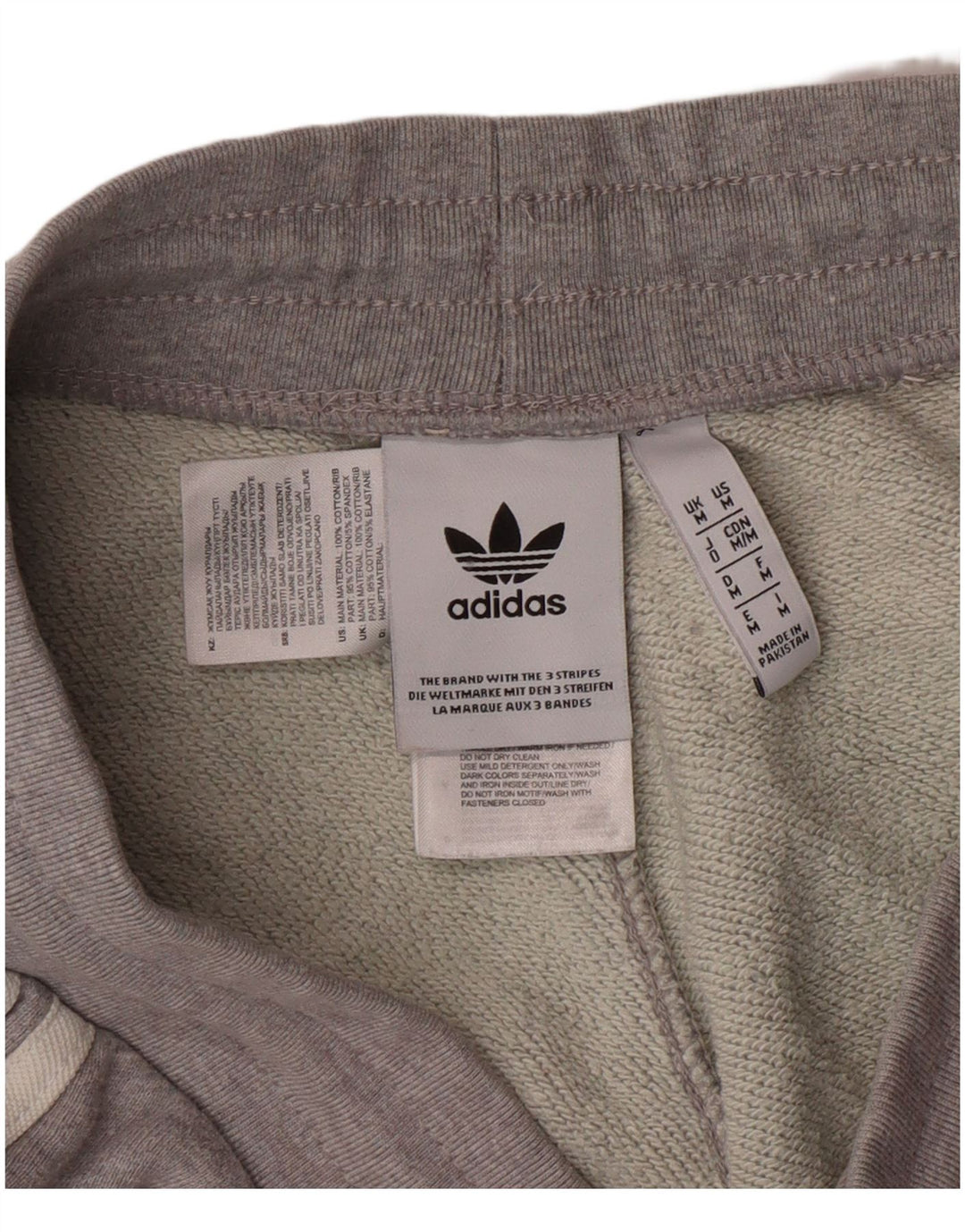 Pantaloni da tuta da uomo ADIDAS Joggers in cotone grigio medio