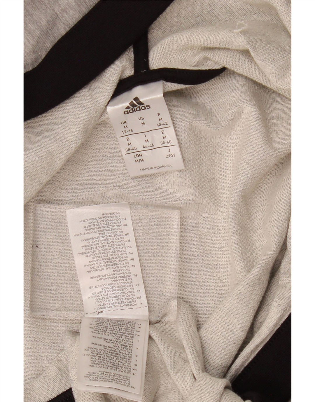 Maglione cardigan con cappuccio da donna ADIDAS UK 12/14 Colorblock grigio medio