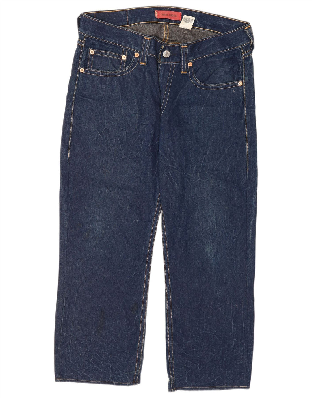 Jeans larghi da uomo Levi's W34 L27 cotone blu navy