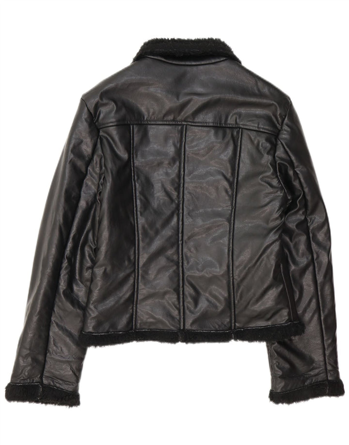 Giubbotto in shearling da donna REDS UK 12 medio nero