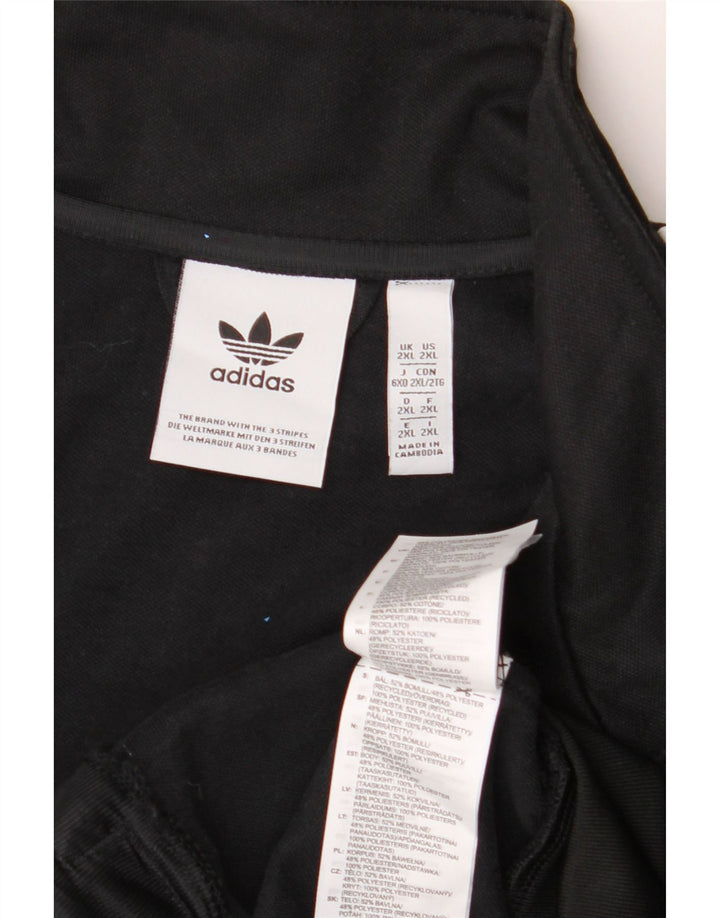 Giacca da tuta grafica da uomo ADIDAS 2XL poliestere color block nero