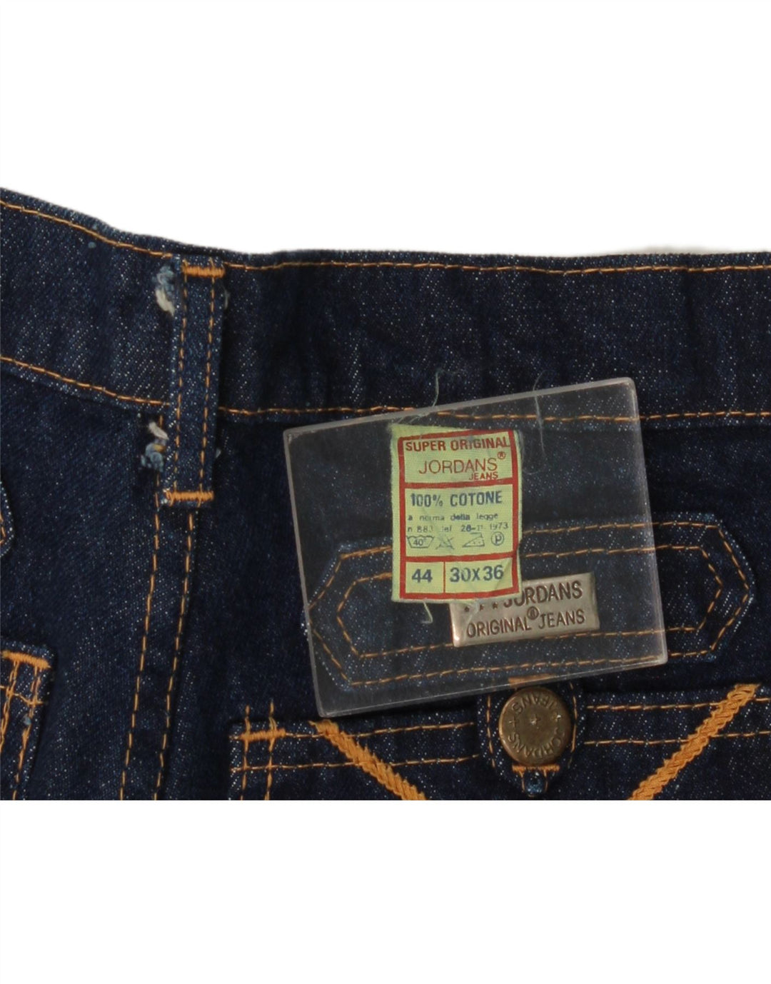 Jeans bootcut da donna vintage W30 L33 cotone blu navy