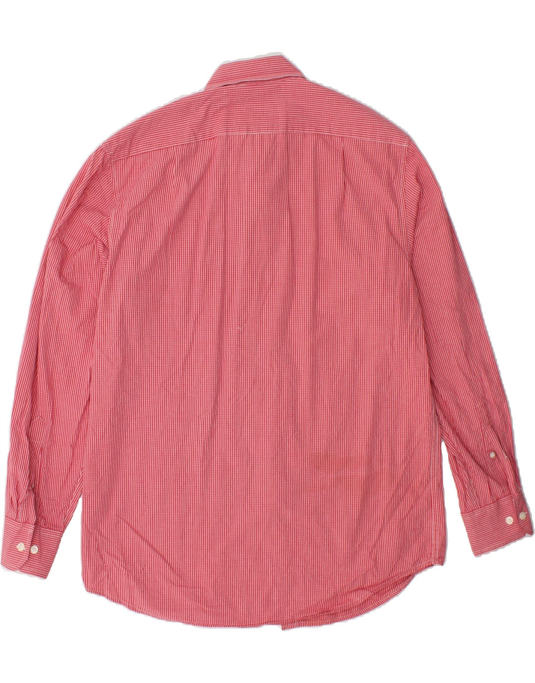 IZOD Mens Shirt Medium Red Check Cotton Vintage Izod and Second-Hand Izod from Messina Hembry 