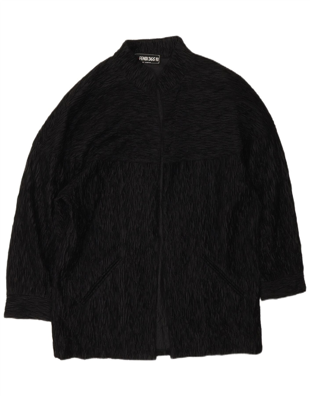 Cappotto aperto da donna Fendi UK 18 XL Nero