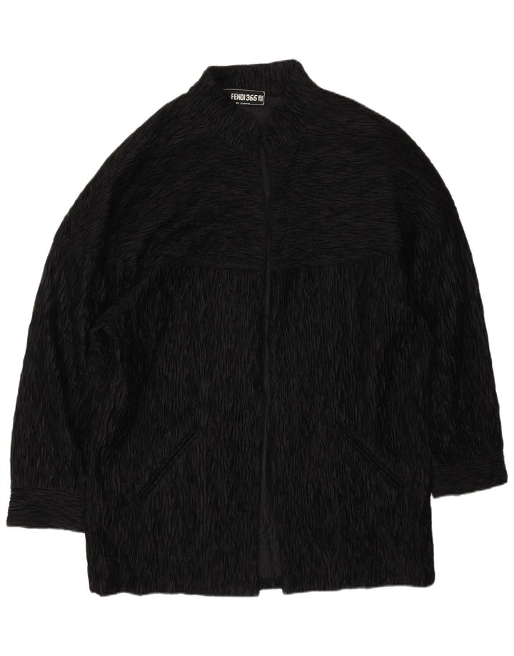 Cappotto aperto da donna Fendi UK 18 XL Nero