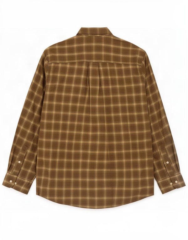 Camicia in flanella da uomo Timberland XL in cotone a quadri kaki