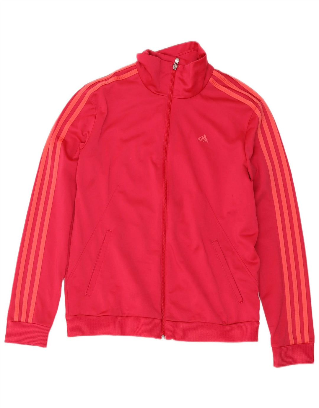 Giacca da tuta da donna Adidas UK 12/14 Sport in poliestere rosa medio