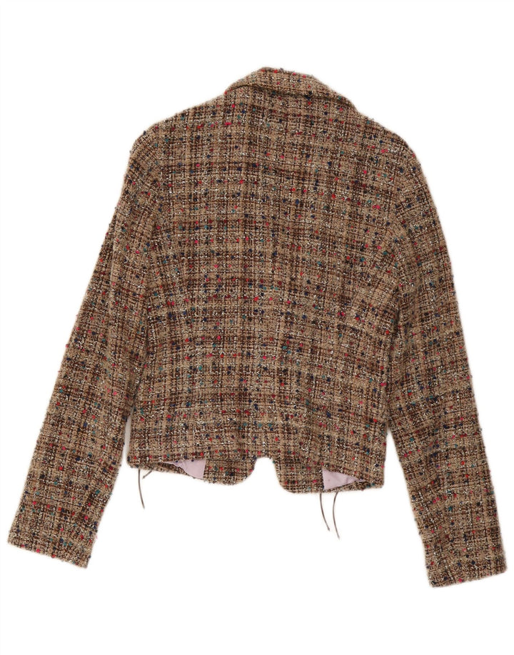 Giacca blazer da donna Max & Co. UK 10 piccola lana screziata beige