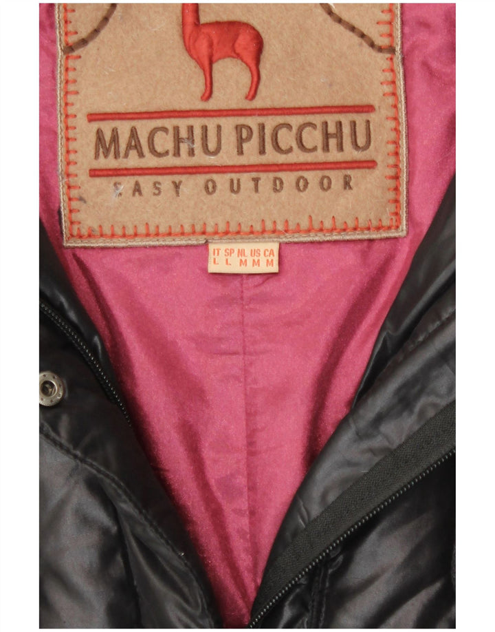 Cappotto imbottito da donna Machu Picchu UK 12 poliestere nero medio