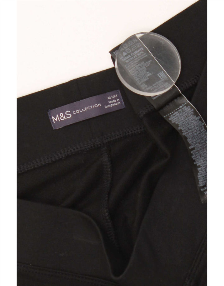 Pantaloni da tuta da donna Marks & Spencer UK 16 grandi cotone nero