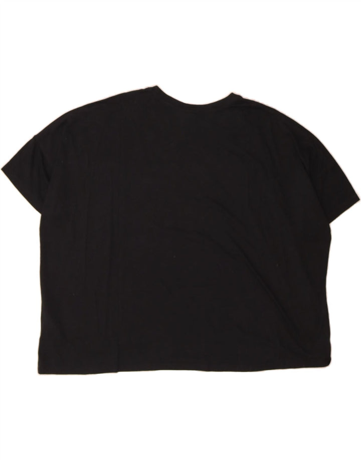 NIKE Womens Oversized Crop Graphic T-Shirt Top UK 18 XL Black Polyester Vintage Nike and Second-Hand Nike from Messina Hembry 