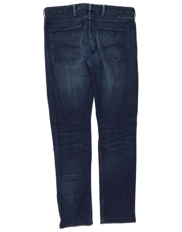 Jeans slim da uomo Emporio Armani W33 L32 cotone blu