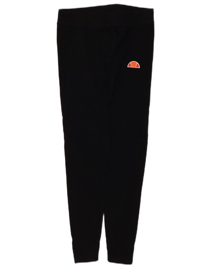 Leggings grafici da donna Ellesse UK 12 cotone nero medio
