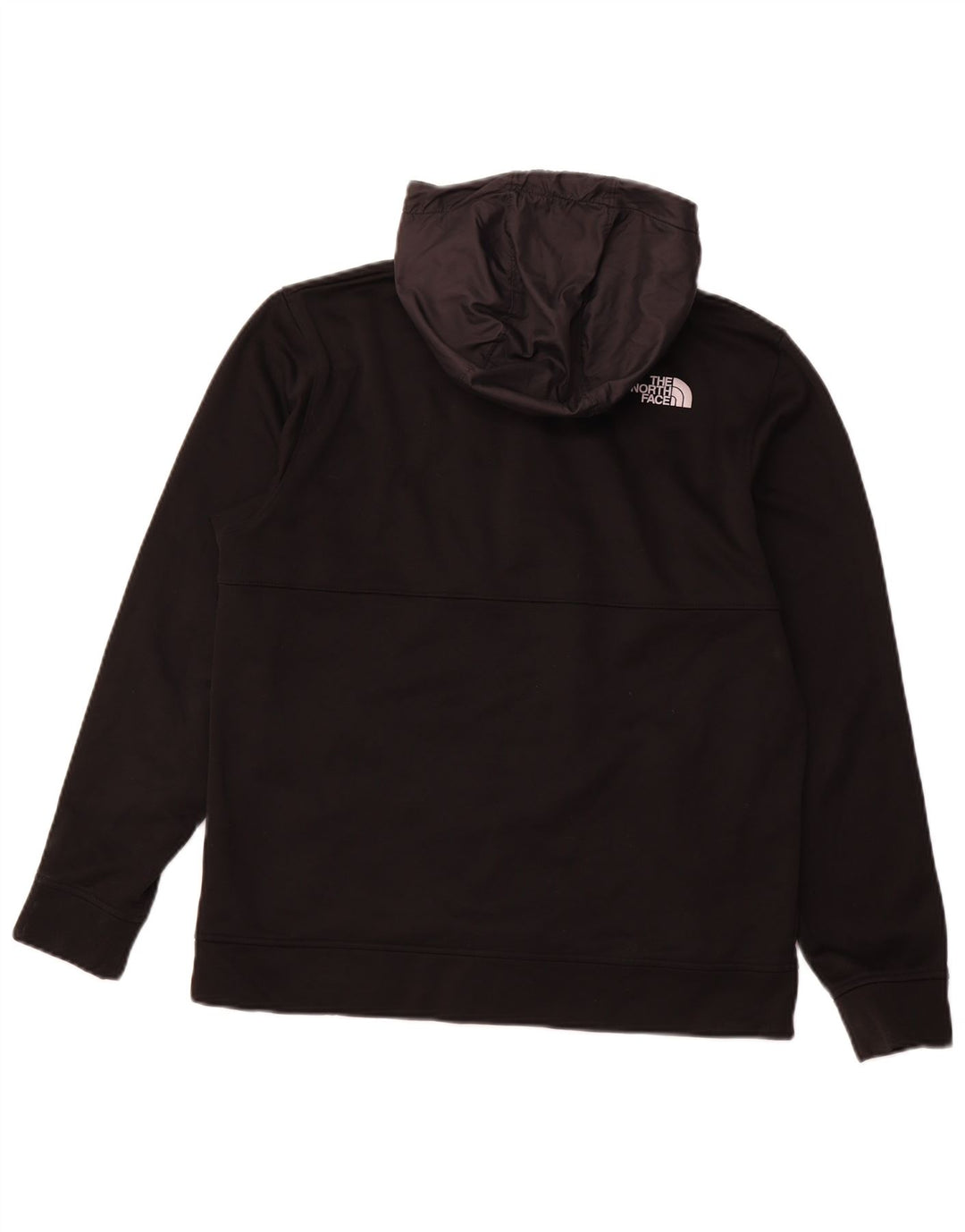 THE NORTH FACE Maglione con cappuccio e zip da uomo, grande, in poliestere nero