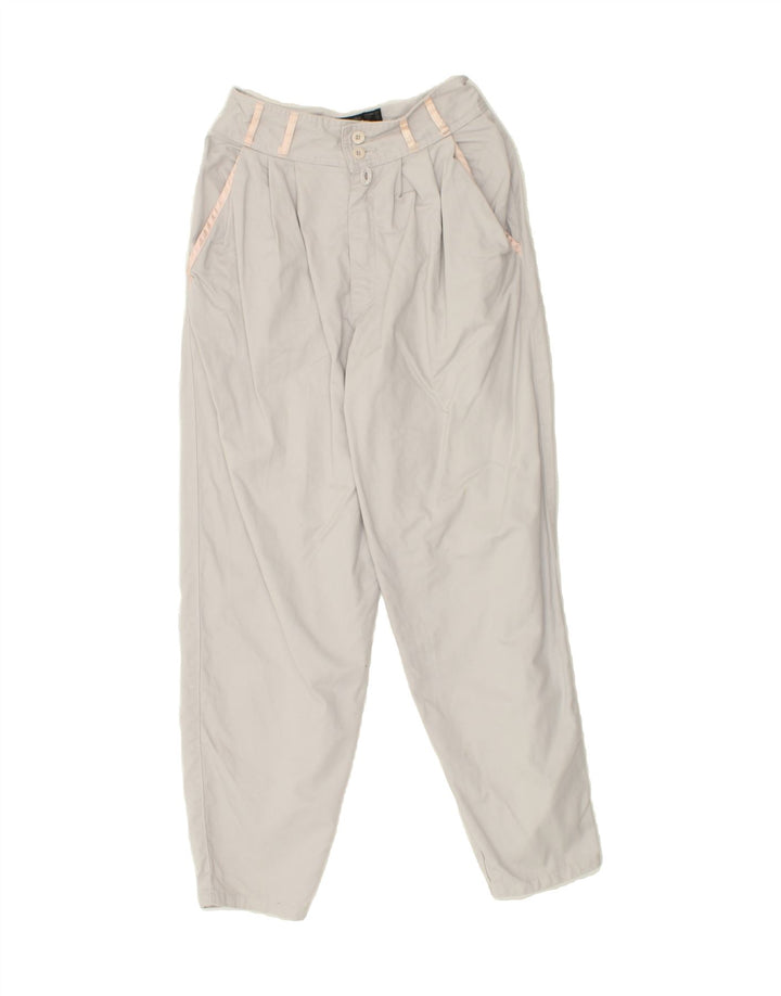VINTAGE Womens Pegged Chino Trousers US 7/8 Medium W26 L28 White Vintage Vintage and Second-Hand Vintage from Messina Hembry 