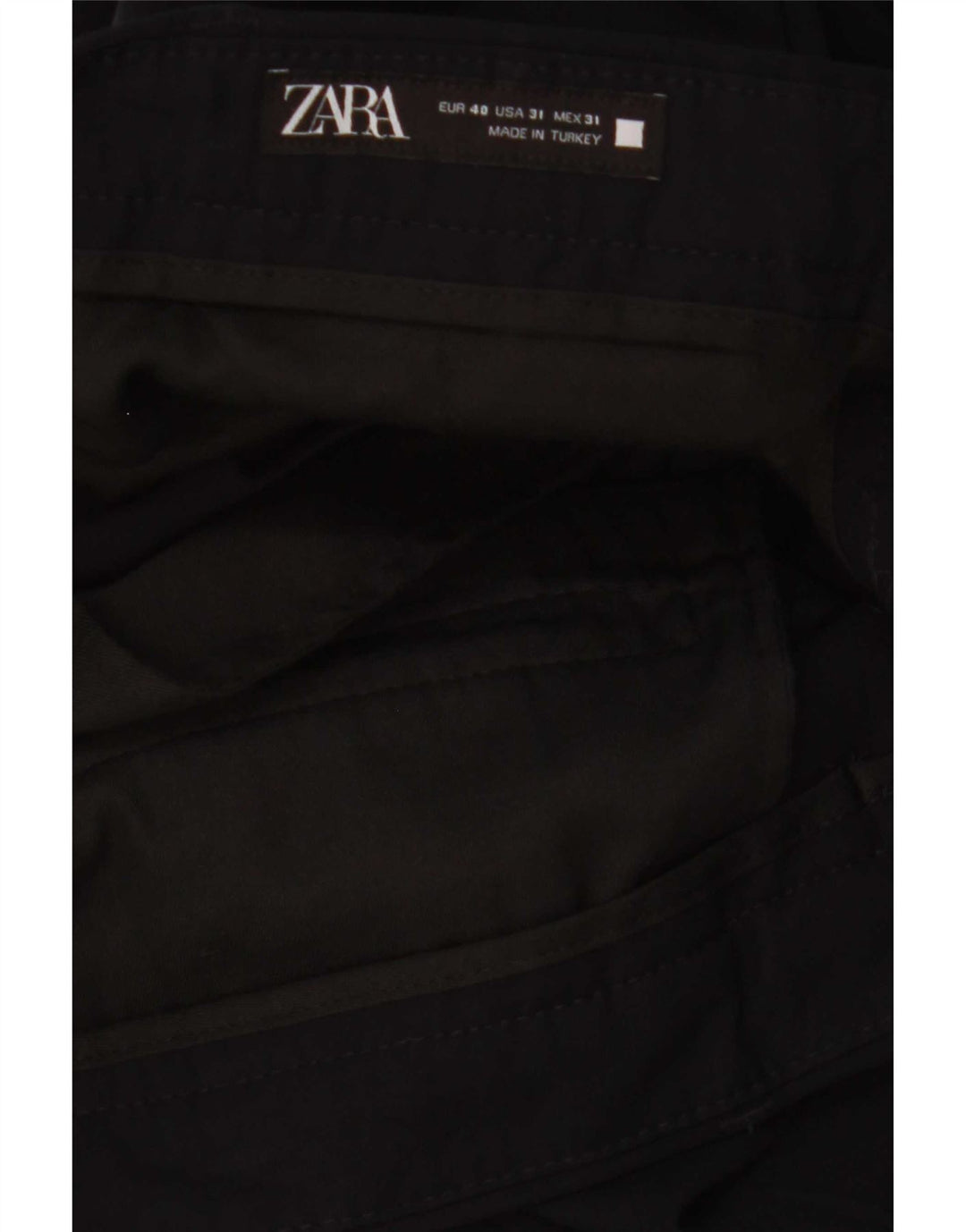 Pantaloni chino slim da uomo Zara EU 40 medi W31 L29 neri