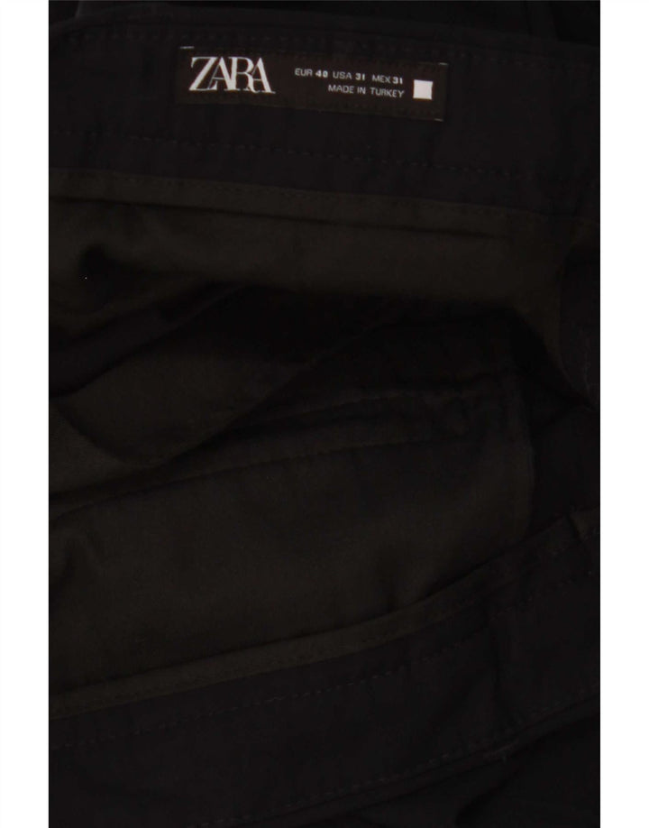Pantaloni chino slim da uomo Zara EU 40 medi W31 L29 neri