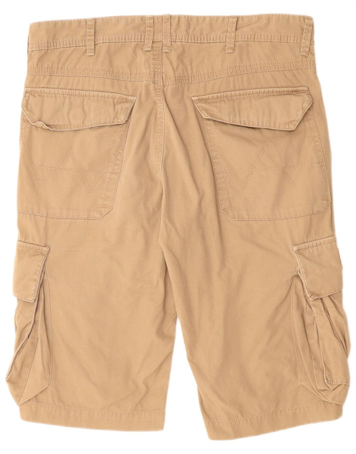 Pantaloncini cargo da uomo Wrangler W34 grandi in cotone marrone
