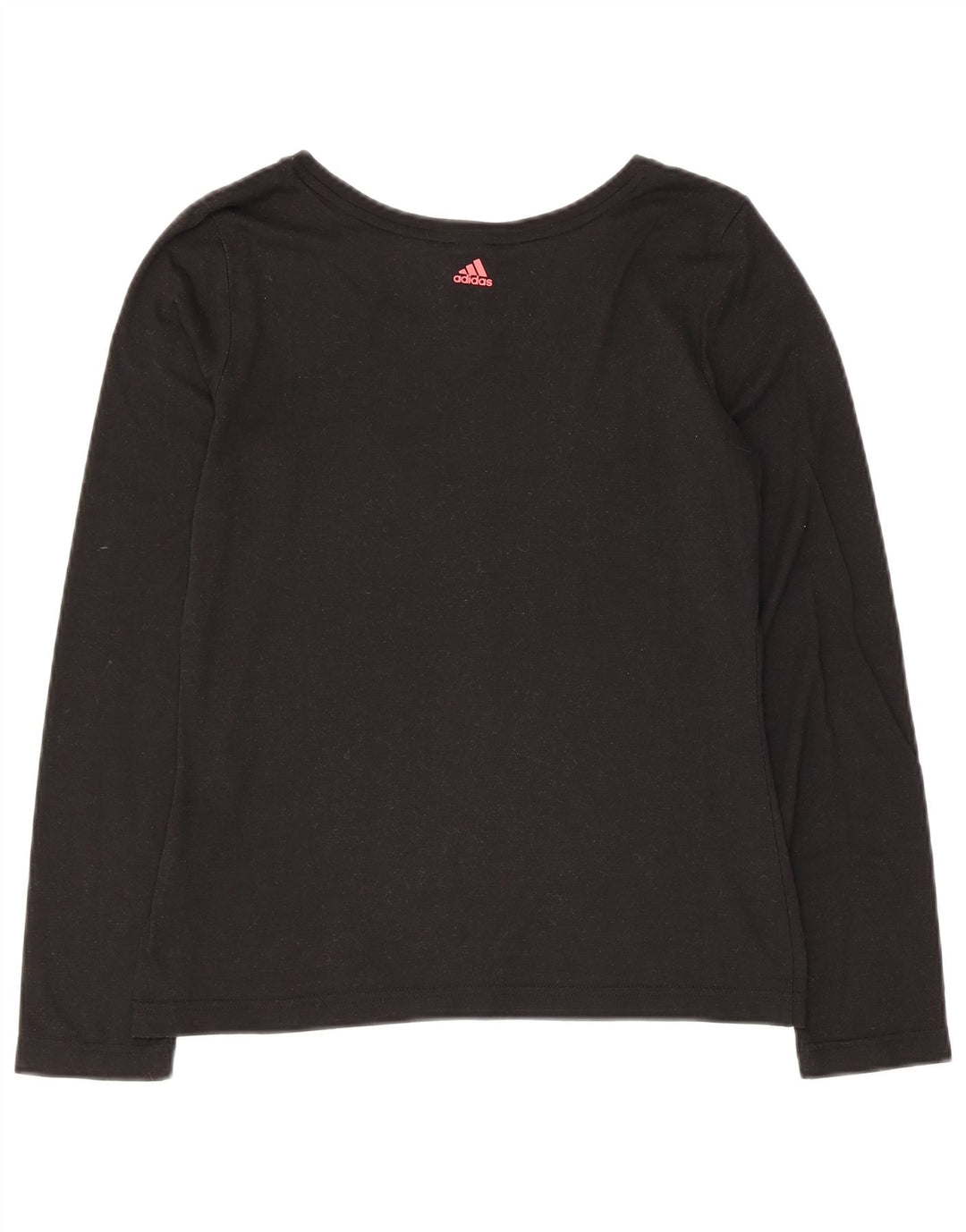 Top grafico da donna Adidas manica lunga UK 8/10 piccolo nero