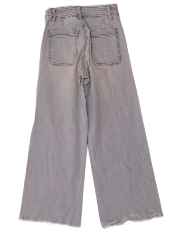 Jeans Zara per ragazze a gamba larga 9-10 anni W22 L25 Blu