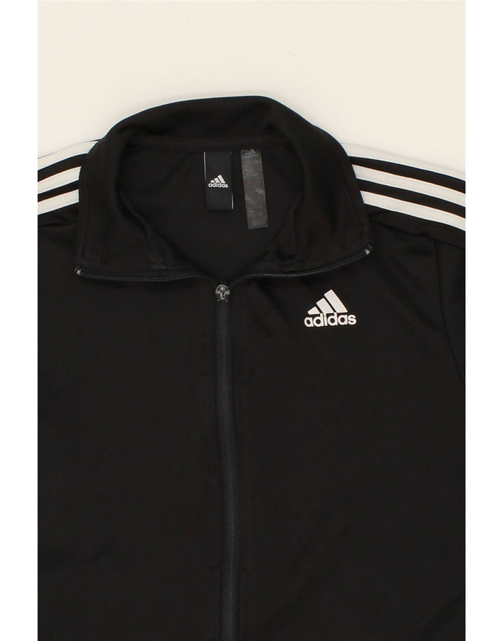 ADIDAS Mens Tracksuit Top Jacket XS Black Polyester Vintage Adidas and Second-Hand Adidas from Messina Hembry 