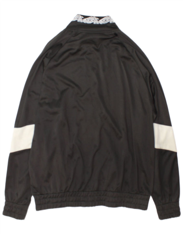 Giacca da ginnastica grafica da uomo Umbro XL XL in poliestere color block grigio