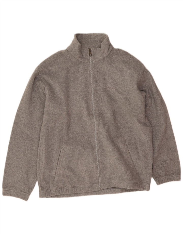 Giacca in pile da uomo Sergio Tacchini UK 42 XL grigio chiazzato