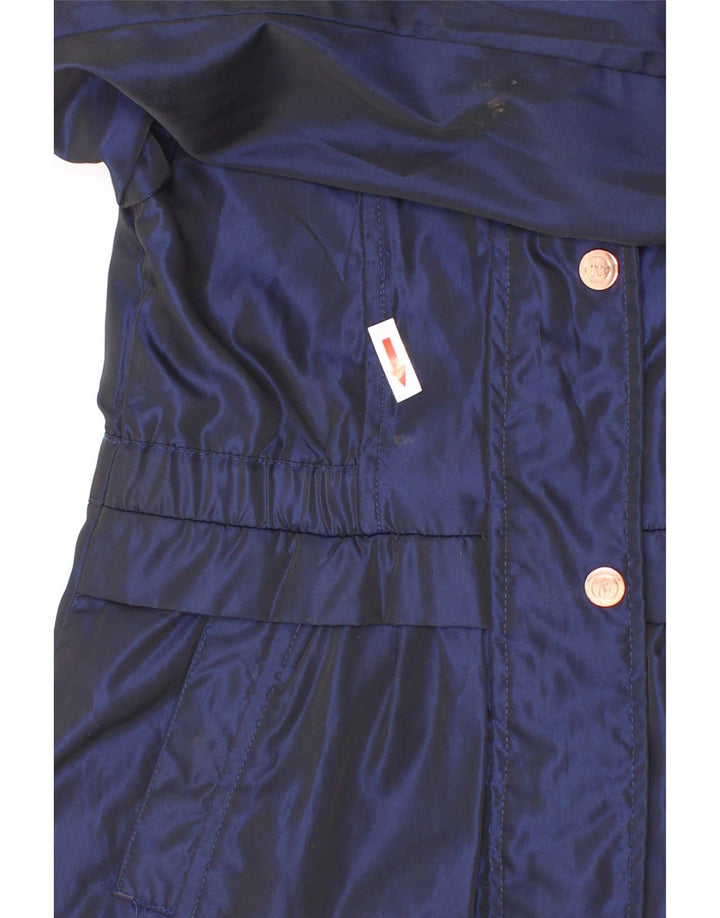 Impermeabile con cappuccio per ragazze Ted Baker 7-8 anni blu navy
