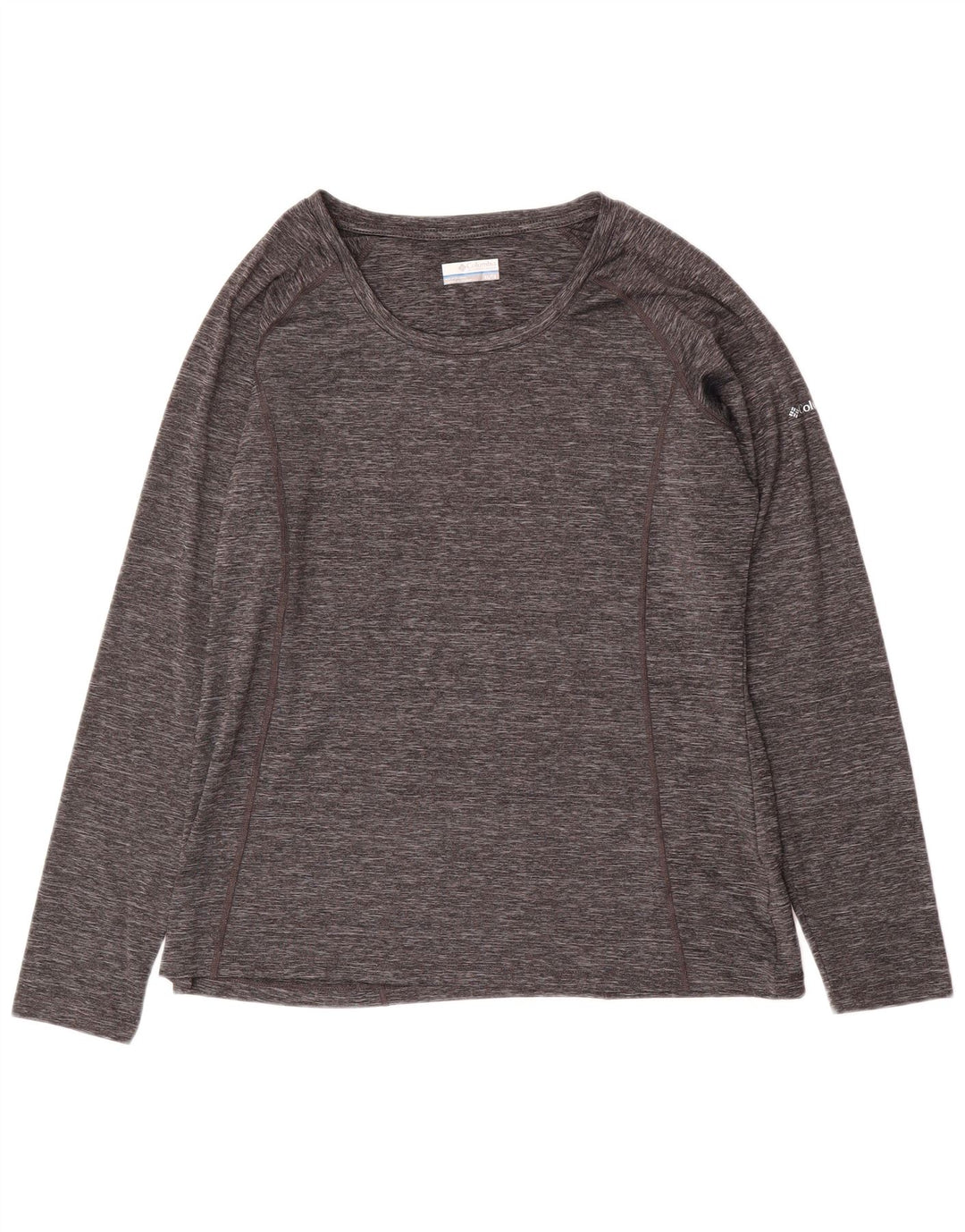 COLUMBIA Womens Top Long Sleeve UK 18 XL Grey Flecked Polyester