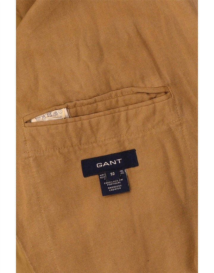 Giacca blazer da uomo a 2 bottoni Gant IT 50 grande lino marrone
