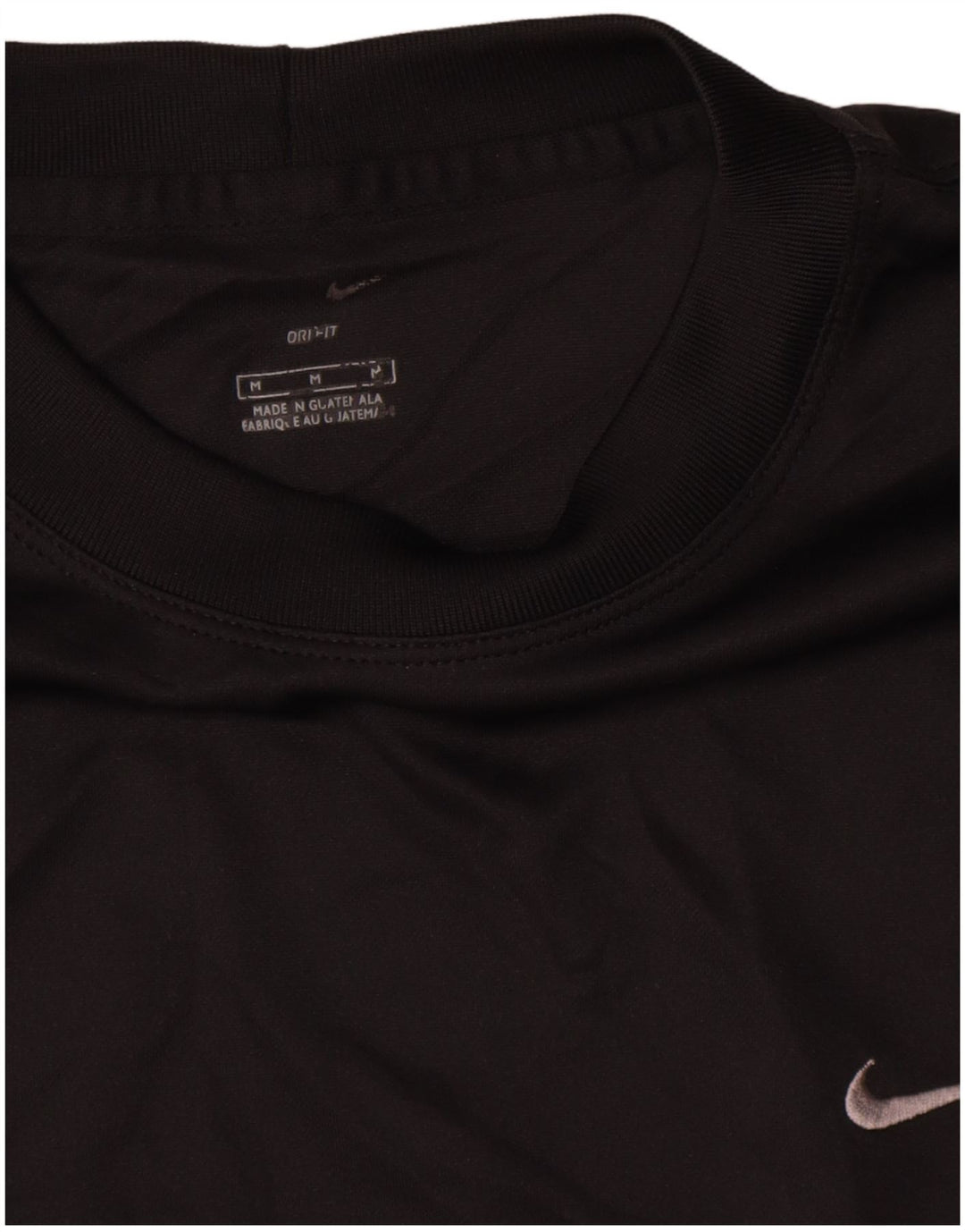 T-shirt Nike da uomo Dri Fit, top in poliestere nero medio