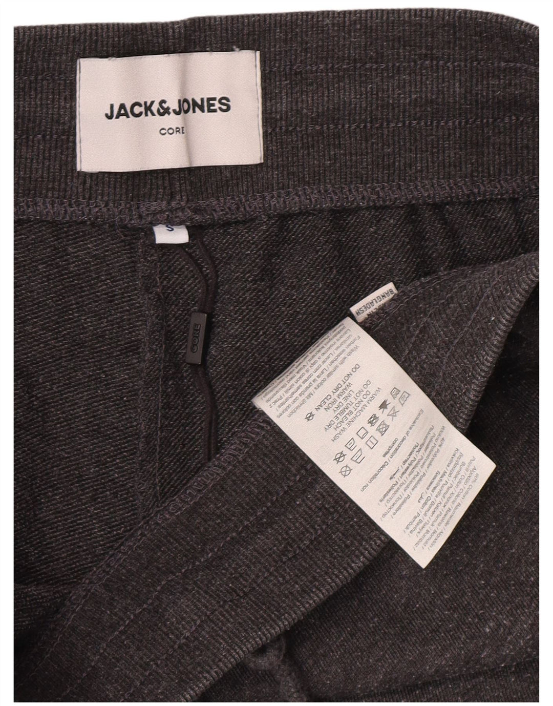 JACK & JONES Mens Tracksuit Trousers Joggers Small  Grey Cotton
