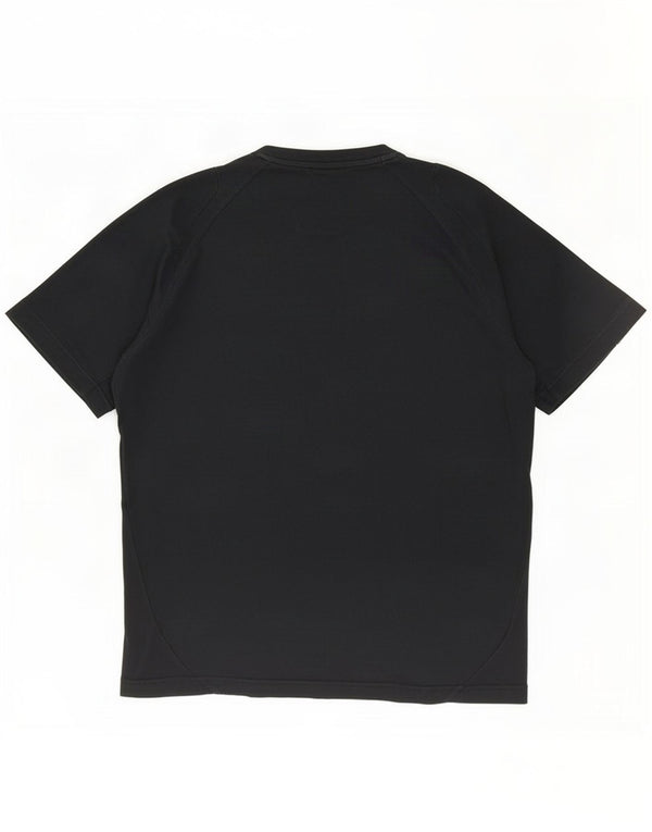 T-shirt grafica da uomo Adidas Top in cotone nero medio