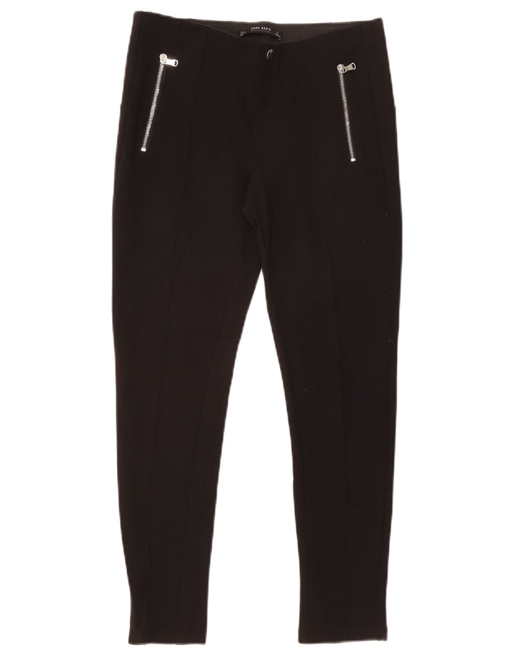 Pantaloni skinny corti da donna Zara medi W29 L25 neri