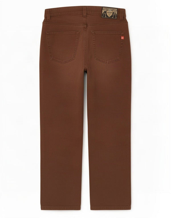 Pantaloni casual dritti da uomo Joop IT 50 Large W34 L29 Cotone marrone