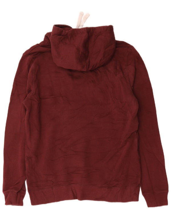 Maglione con cappuccio grafico da uomo Jack Wills in cotone bordeaux medio