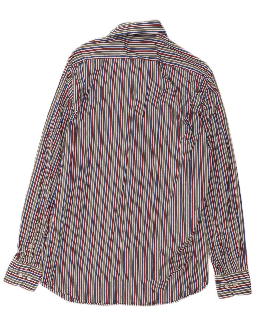 Camicia da uomo Paul & Shark taglia 40 cotone a righe multicolori medio