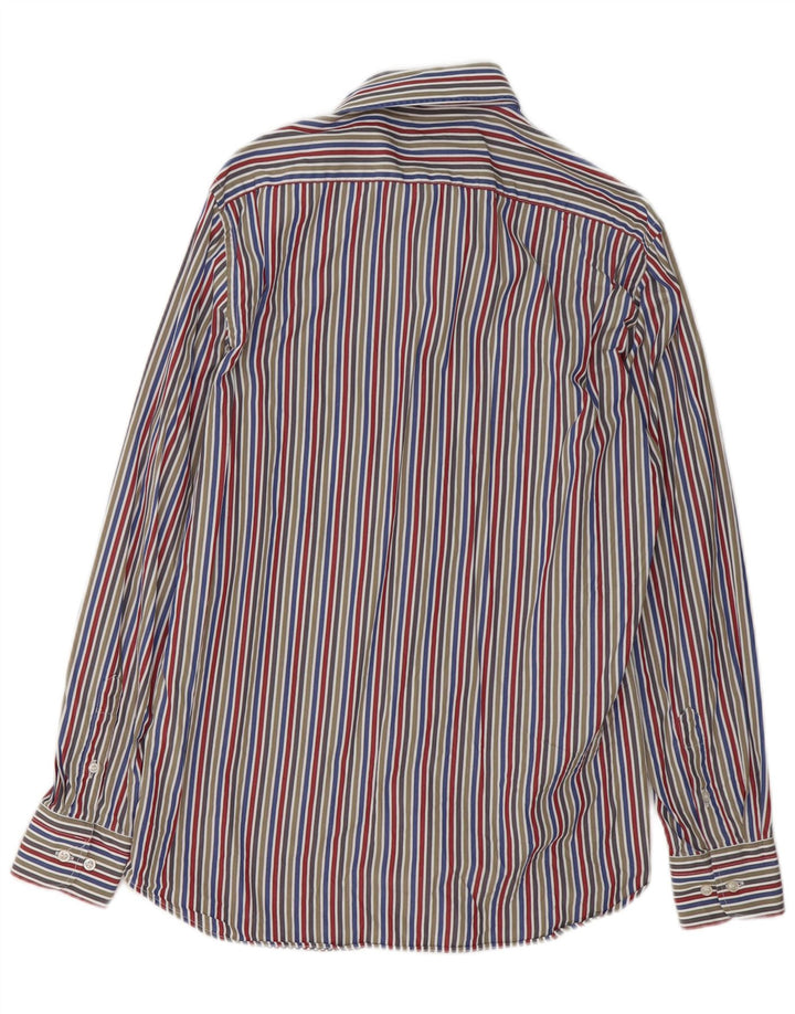 Camicia da uomo Paul & Shark taglia 40 cotone a righe multicolori medio