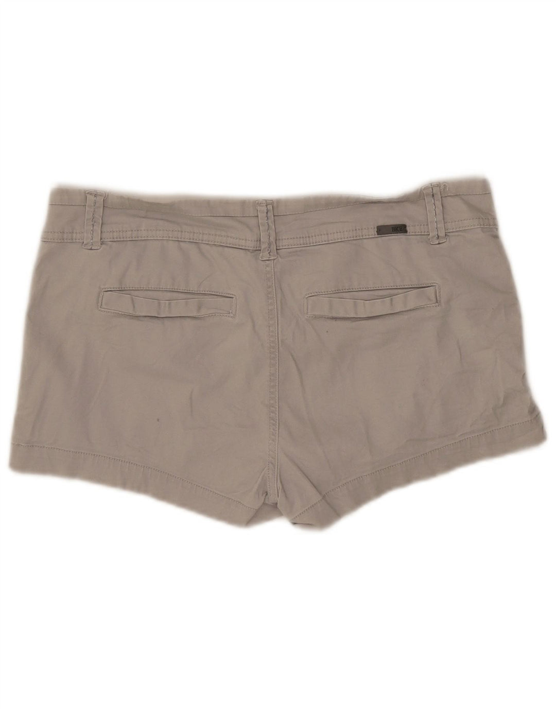 Pantaloncini chino da donna a vita bassa BKE W30 cotone grigio medio