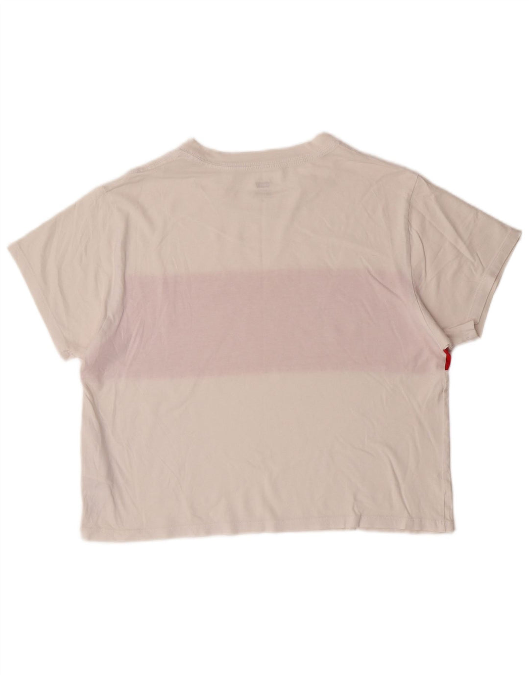 Levi's T-shirt grafica corta da donna Top UK 14 Medium White Colourblock