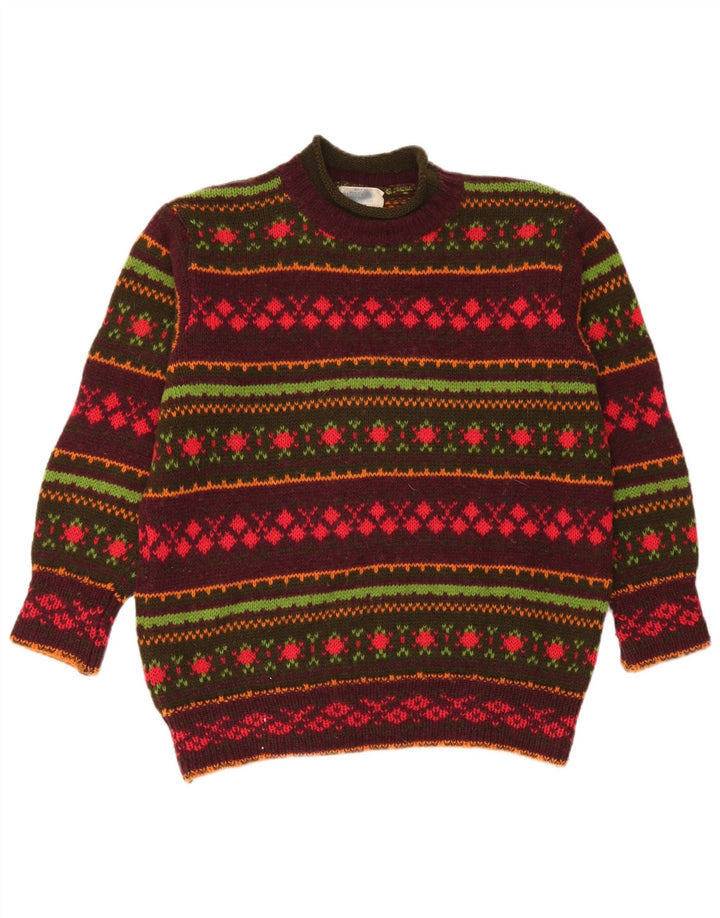 Maglione da uomo a collo alto Benetton IT 48 medio multicolore