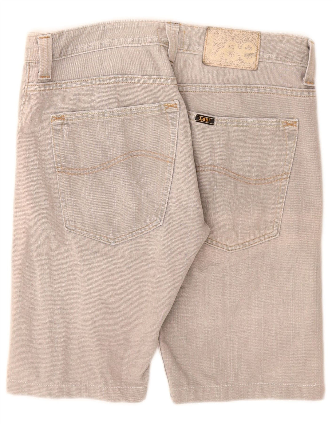 Pantaloncini di jeans Powell da uomo Lee W32 cotone grigio medio